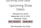 Texas Gunshow Schedule